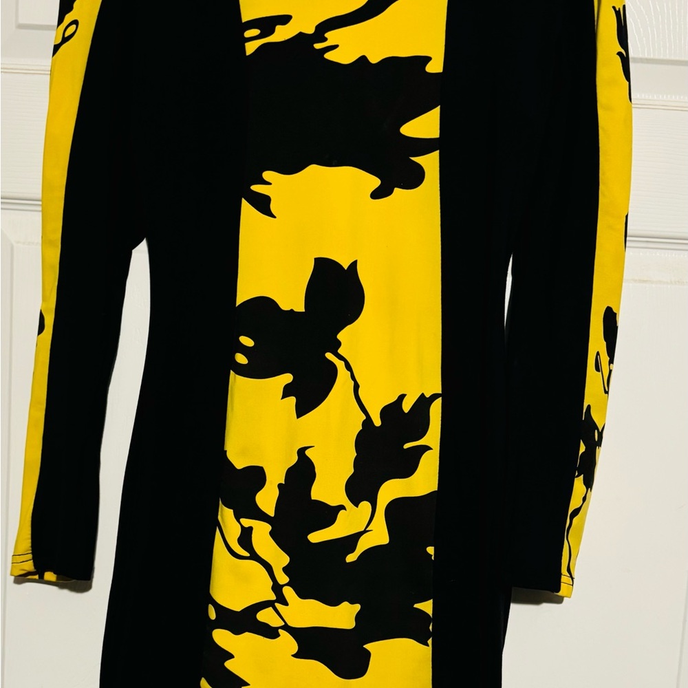 Bold Yellow and Black Dress